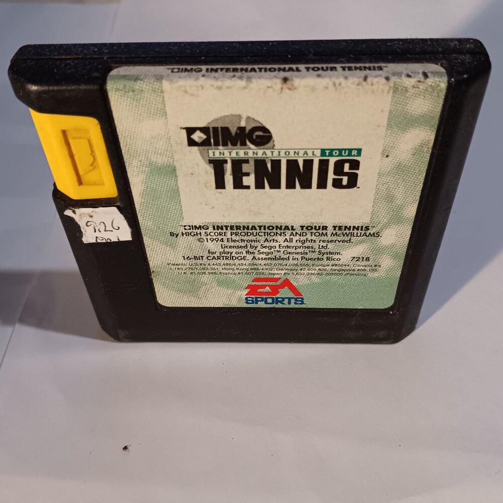 IMG International Tour Tennis Tested Sega Genesis Video Game